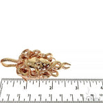 14K Gold Medusa Pendant 68163 - Image 7