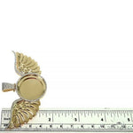14K Gold Memorial Photo Pendant With Wings 66601 - Image 6