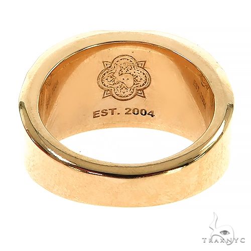14K Gold Solitary Tuxedo Black Diamond Ring, photo 4 of 6