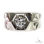 Solitary Tuxedo Diamond Ring 68744 - Image 2