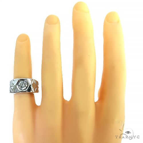 Solitary Tuxedo Diamond Ring 68744 - Image 6