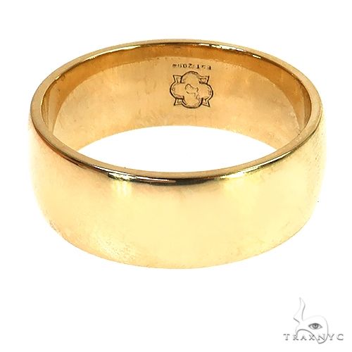 14K Gold Men's Wedding Band 68814 - Image 2