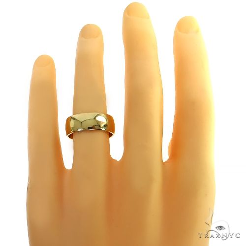 14K Gold Men's Wedding Band 68814 - Image 5