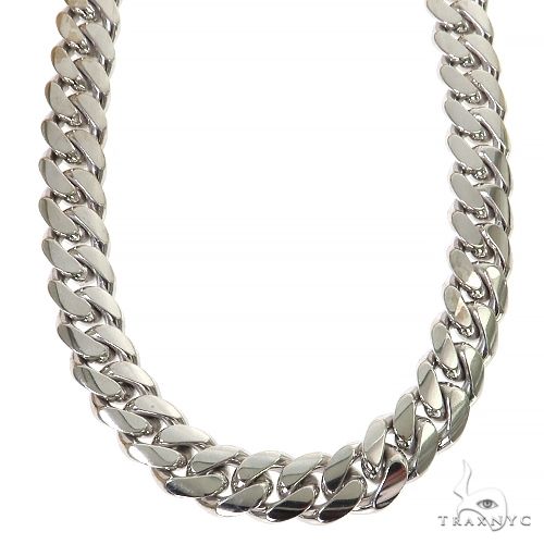 14k Gold Miami Cuban Chain With Custom Diamond Lock 68562 - Image 2