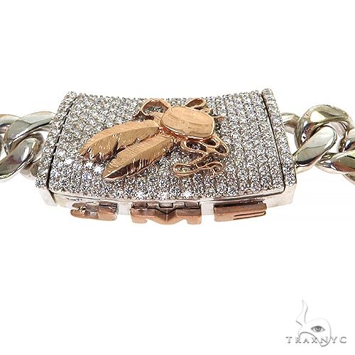 14k Gold Miami Cuban Chain With Custom Diamond Lock 68562 - Image 5