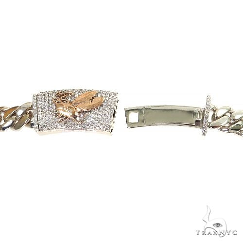 14k Gold Miami Cuban Chain With Custom Diamond Lock 68562 - Image 7