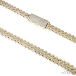 14K Gold Miami Cuban Diamond Chain 22 Inches 10mm 160.10Gr 66593 - Image 2