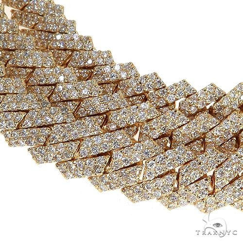 14K Gold Miami Cuban Diamond Chain 67881 - Image 4