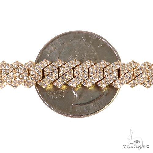 14K Gold Miami Cuban Diamond Chain 67881 - Image 5