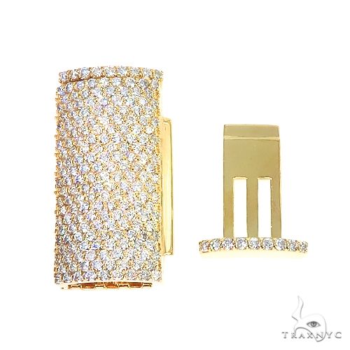 14K Gold Miami Cuban Diamond Lock 66918 - Image 2