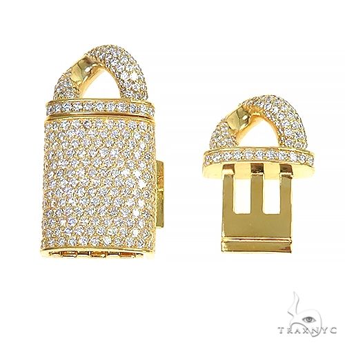 14K Gold Miami Cuban Diamond Lock 66953 - Image 2