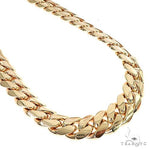 Solid Miami Cuban Diamond Lock Chain 21 Inches 18mm    66843 - Image 1