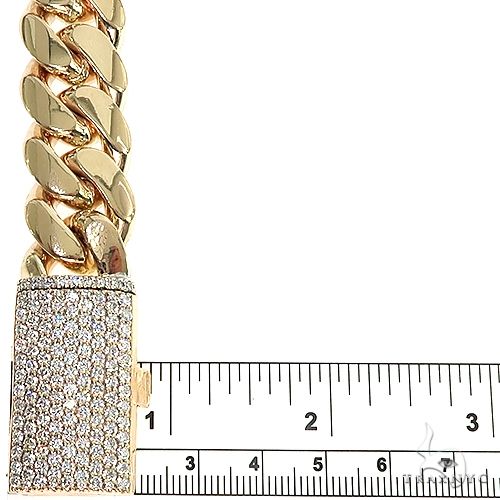 Solid Miami Cuban Diamond Lock Chain 21 Inches 18mm    66843 - Image 5