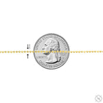 14K Gold Moon Cut Chain 22 Inches 1.9mm 64562 - Image 3