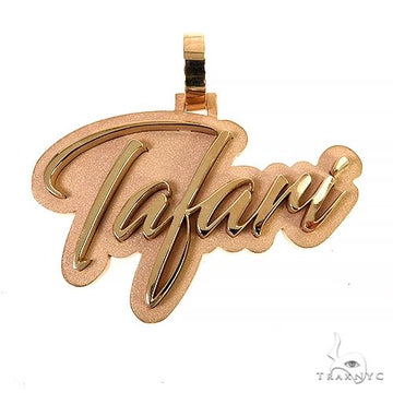 14K Gold Name Pendant 68098 - Image 1