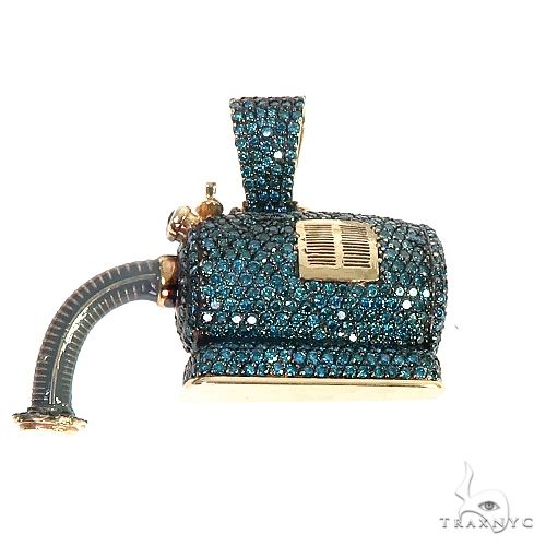 14K Gold Noo Noo Vacuum Diamond Pendant 66667 - Image 2