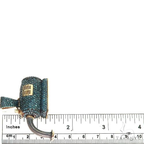 14K Gold Noo Noo Vacuum Diamond Pendant 66667 - Image 6