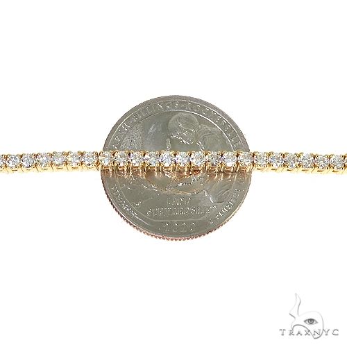 14K Gold Parcel Diamond Tennis Bracelet 67129 - Image 4