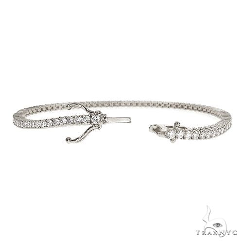 14K Gold Parcel Diamond Tennis Bracelet 67130 - Image 2