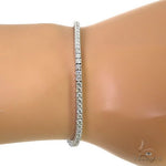 14K Gold Parcel Diamond Tennis Bracelet 67130 - Image 5