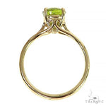 14K Gold Peridot Solitaire Engagement Ring 66426 - Image 5