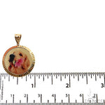 14K Gold Photo Pedant 25mm 69137 - Image 4