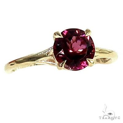 14K Gold Pink Tourmaline Engagement Ring 66425 - Image 1