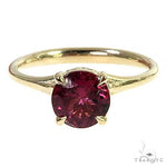 14K Gold Pink Tourmaline Engagement Ring 66425 - Image 3
