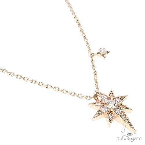 14K Gold Polar Star Diamond Necklace 66808 - Image 2