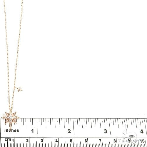 14K Gold Polar Star Diamond Necklace, photo 5 of 6