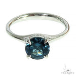 14K Gold London Blue Topaz Solitaire Engagement Ring 66432 - Image 2