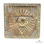 14K Gold Pyramid Evil Eye TraxNYC Ring 66368 - Image 2