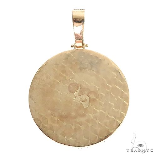 14K Gold Round Diamond 'K' Pendant, photo 4 of 6