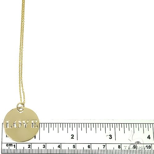 14K Gold Round Love Pendant 66678 - Image 5