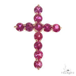 14K Gold Ruby Cross 67052 - Image 1