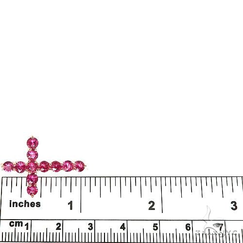 14K Gold Ruby Cross 67052 - Image 6