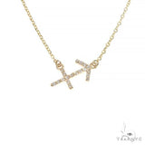 14K Gold Sagittarius Diamond Necklace 66718