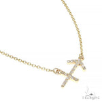 14K Gold Sagittarius Diamond Necklace 66718 - Image 2