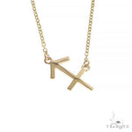 14K Gold Sagittarius Diamond Necklace 66718 - Image 3