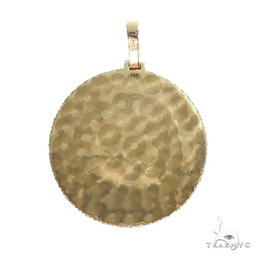 14K Gold Side Diamond Frame Memorial Photo Pendant 66801 - Image 4