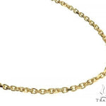 14K Gold Solid Anchor Cable Link 18 Inches 3mm 68141 - Image 1