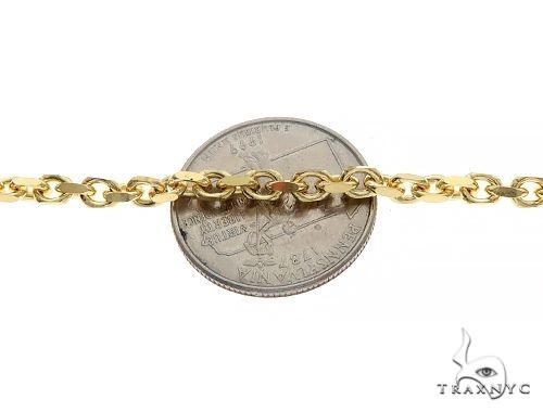 14K Gold Solid Anchor Link Chain 3.5mm, view 4