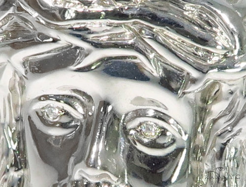 Solid 14K Gold Jesus Pendant 45405 - Image 2