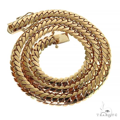 14K Gold miami cuban chain, 8 mm, photo 2 of 6