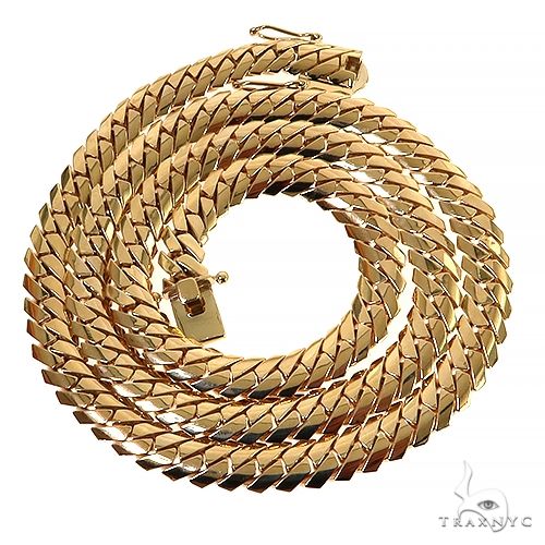 14K Gold miami cuban chain, 7.5 mm, photo 2 of 6