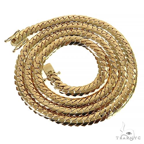 14K Gold Solid Mimi Cuban Link Chain 6.4mm 22 inches 68459 - Image 2