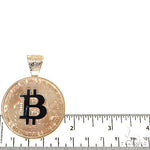 14K Gold TraxNYC Spinning Bitcoin Pendant 67366 - Image 7