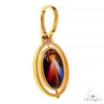 14K Gold Spinning Photo Pendant 67966 - Image 2