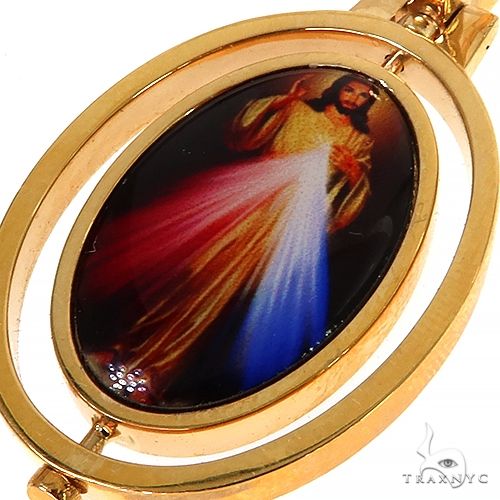 14K Gold Spinning Photo Pendant 67966 - Image 3