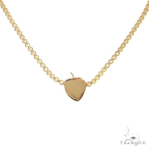 14K Gold Strawberry Diamond Tennis Choker 66578 - Image 4